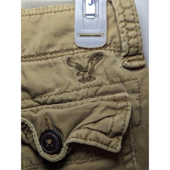 American Eagle Outfitters Shorts Mens 26 Beige Tan Cargo Classic Length AEO - Picture 9 of 16